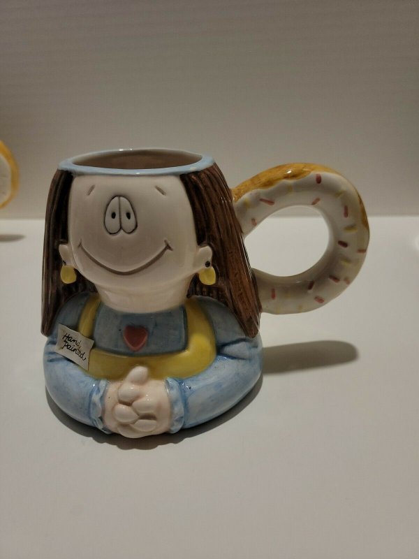 Cathy ceramic figural mug, Papel, SCARCE, comic strip character, Cathy Guisewite