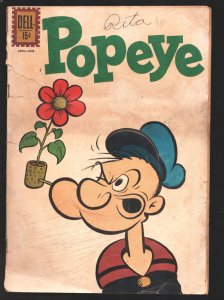 Popeye #64 1962-Dell-wacky Cover-G