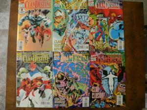 6 MARVEL Comic Book: THE CLAN DESTINE #1 (FOIL COVER) #8 #9 #10 #11 #12