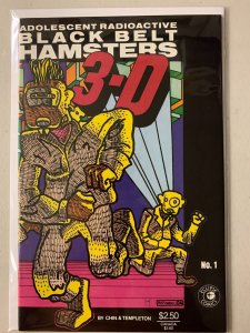 Adolescent Radioactive Black Belt Hamsters 3-D #1 8.0 (1986)