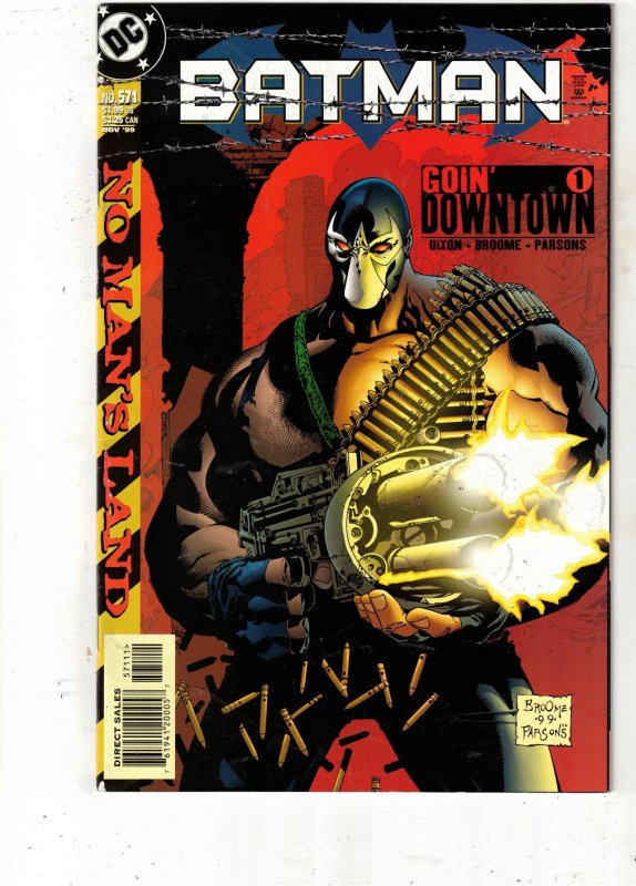 Batman #571 1999 Super-High-Grade NM+ Goin' Downtown part I Bane, Two-Face Wow!