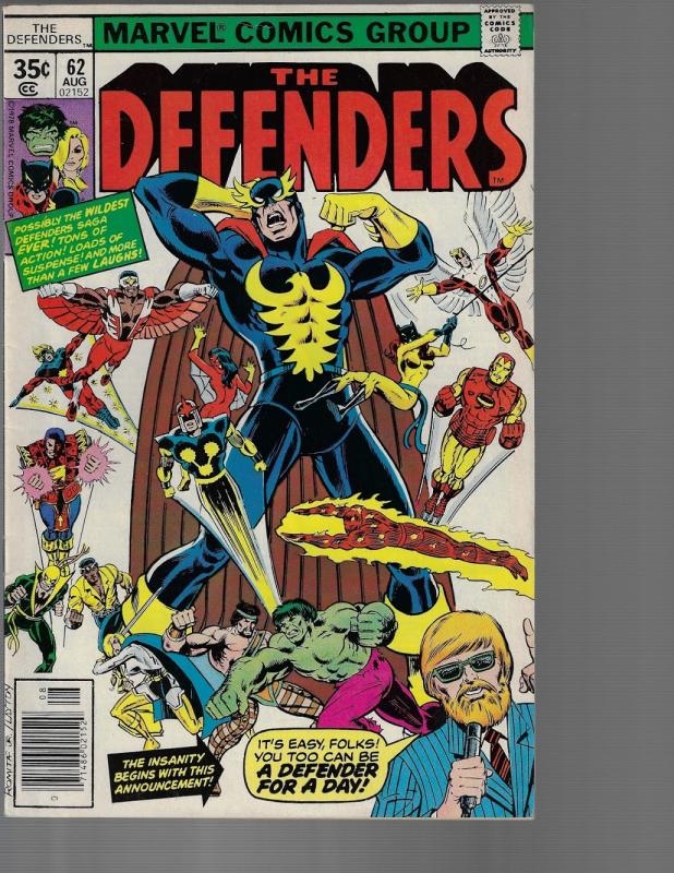 Defenders #62 (Marvel, 1978) High Grade