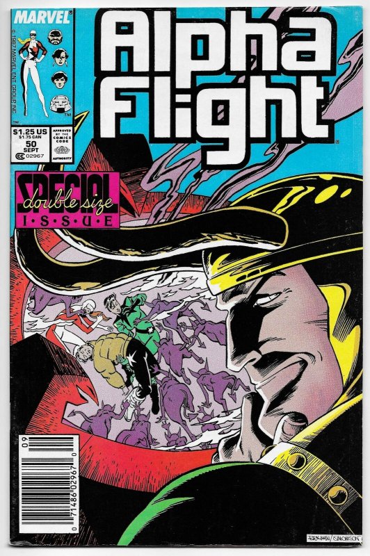 Alpha Flight #50 Double Sized Issue | Loki (Marvel, 1987) VG/FN