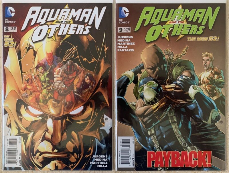 AQUAMAN AND THE OTHERS 1-11 + VARIANT OF ISSUE 1 | NEW 52 | 2014-15 | COMPLETE!