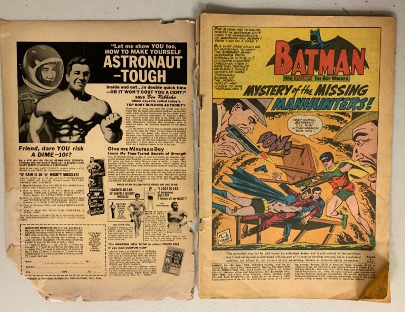 Batman #184 DC (1.5 F/GD) (1966)