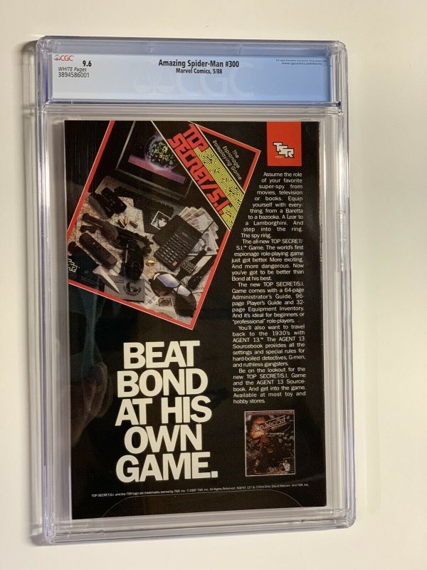 amazing Spider-Man 300 CGC 9.6 WP marvel 1988 first venom