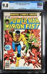 POWER MAN AND IRON FIST #50 1978 MARVEL CGC 9.8 1ST ISSUE