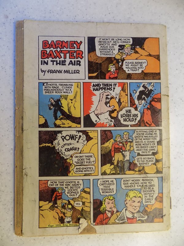 BARNEY BAXTER # 20 FOUR COLOR NAZI WAR COVER PRE WW2 SCARCE