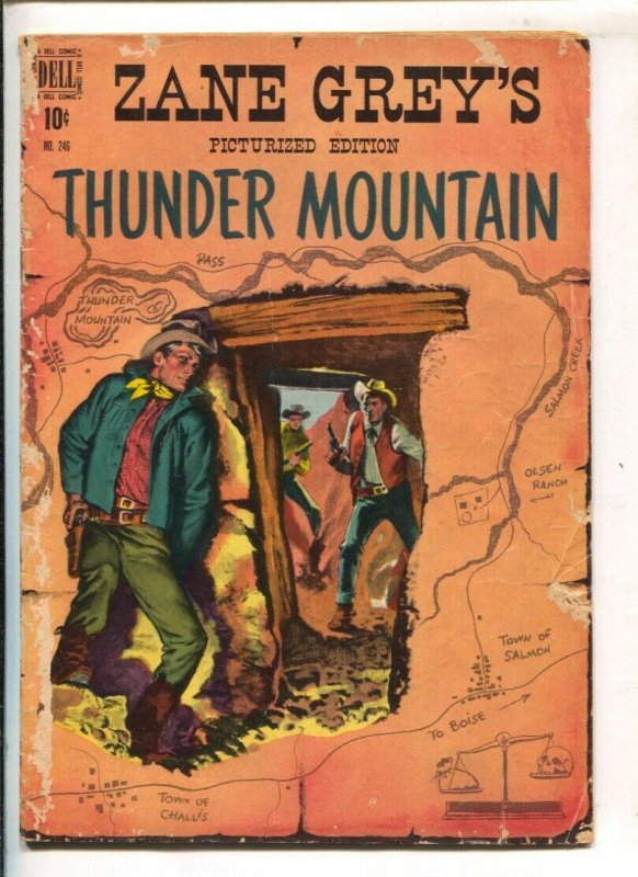 Thunder MountainFour Color Comics- #246-1949--Dell-by Zane Grey-Lower grade-G-