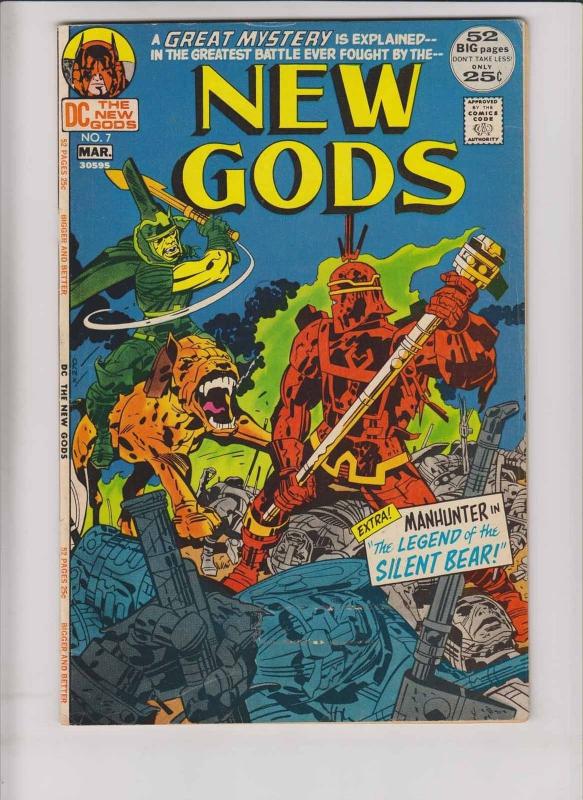 New Gods #7 FN- march 1972 - jack kirby - 1st appearance steppenwolf - dc comics 