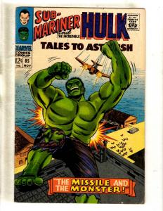 Tales To Astonish # 85 FN Marvel Comic Book Incredible Hulk Sub-Mariner FM6