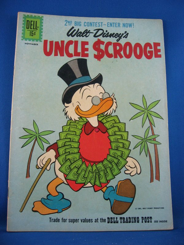 UNCLE SCROOGE 35 VG+ The Golden Nugget Boat 1961 3 Carl Barks Stories