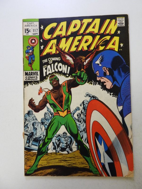 Captain America #117 (1969) 1st appearance of The Falcon VG condition see desc