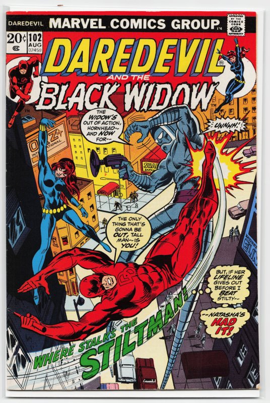 Daredevil #102 (1973) Black Widow