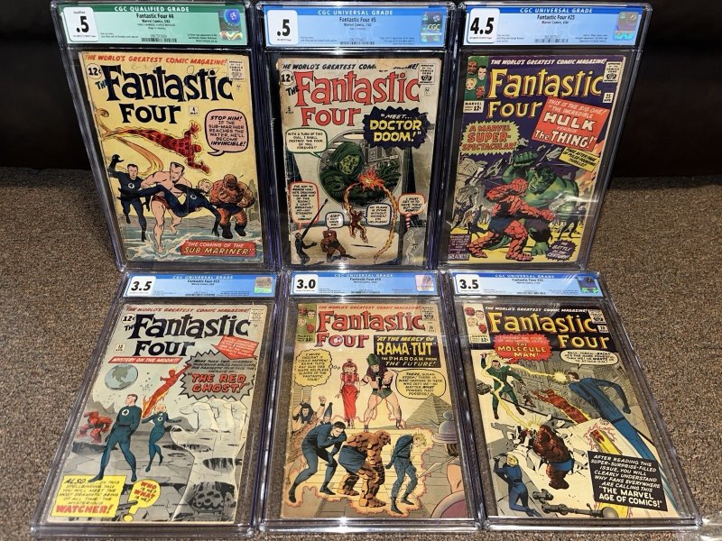 Huge Fantastic Four Lot, Complete Set Run of 3-416, Has 4, 5, 12, 25, 48, 49, 52