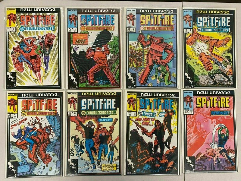 Spitfire and the Troubleshooters set #1-13 avg 8.0 VF (1986-89)