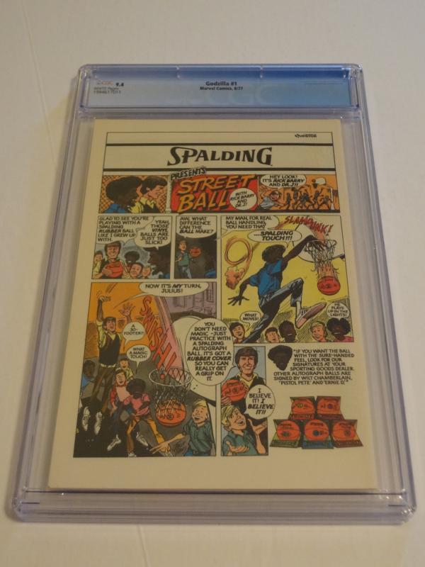 Godzilla #1, CGC 9.4; Nick Fury & Dum Dum Dugan appear! .30 cent variant!!