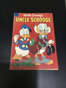 Uncle Scrooge #4 (1953) Forks art Carl Berks art! 4th issue! Mid grade VG/FN Wow