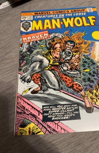 Creatures on the Loose #32 (1974)manwolf vs kraven