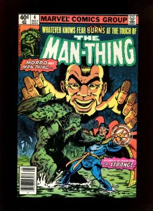 MAN-THING #4 - SIGNED BY BOB WIACEK (VF 8.0) 1980