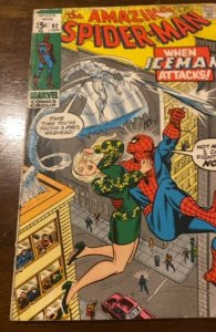 The Amazing Spider-Man #92 (1971)guest starring iceman see  description