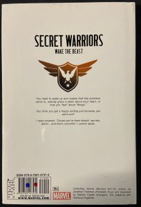 SECRET WARRIORS WAKE THE BEAST HARDCOVER GRAPHIC NOVEL FN/VF