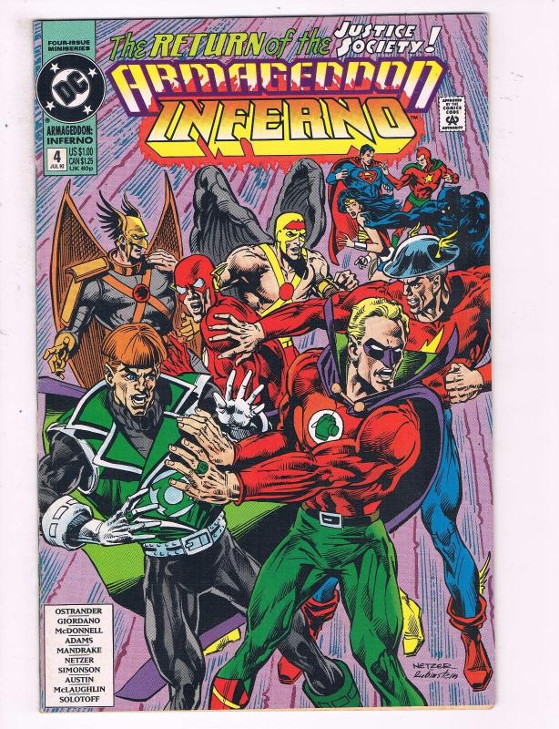 Armageddon Inferno #4 VF DC Comics Comic Book Peterson DE14