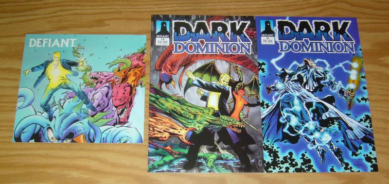 Dark Dominion #1-10 VF/NM complete series - signed - concept created by ditko