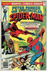 Spectacular Spider-Man #1 (1976) - 7.5 VF- *1st Appearance Lightmaster*