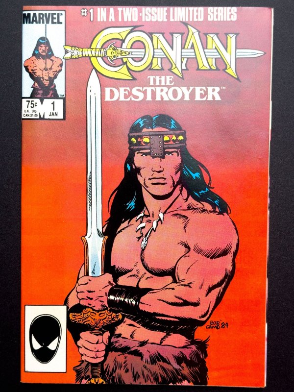 Conan the Destroyer #1,2  (1985) (2 bks Lot) [KEY] 1st Movie Adaptation - NM!