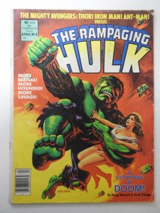 Rampaging Hulk #8 (1978) VG- Condition moisture stain, stamp fc