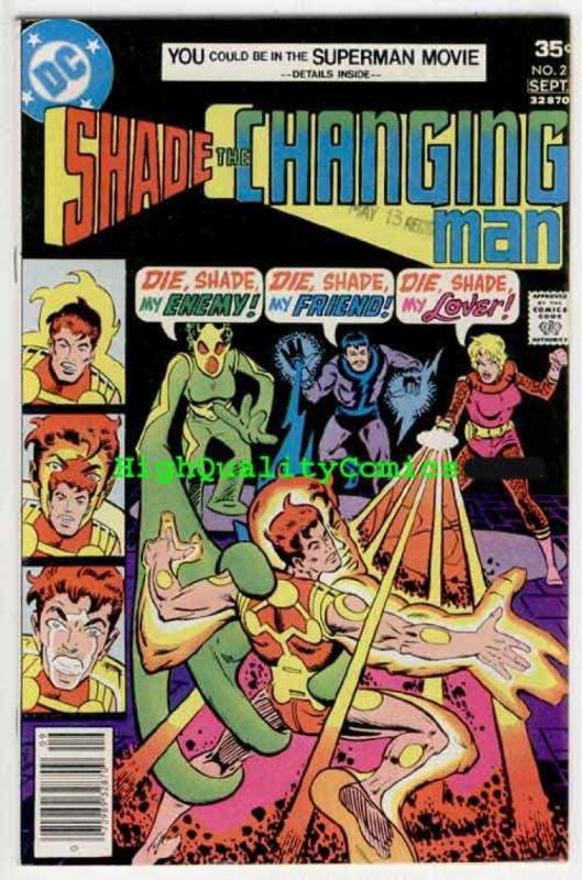 SHADE, The CHANGING MAN #1 2, 4 5, 7, VF/NM,  1st app, Steve Ditko, 1977, 5 iss