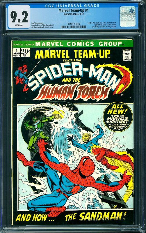 Marvel Team-Up #1 (1972) CGC Graded 9.2