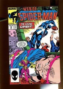 Web Of Spider Man #34 - The Cosmic Gambit! (9.0) 1988