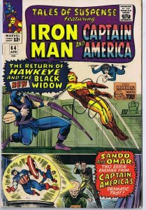 Tales of Suspense #64 ORIGINAL Vintage 1965 Marvel Comics Iron Man Cap 