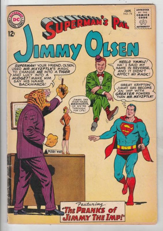 Superman's Pal Jimmy Olsen #74 (Jan-64) VG/FN Mid-Grade Jimmy Olsen