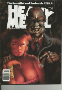 Heavy Metal Magazine Vol 15 #1 VINTAGE Mar 1991 Sirvent Cover GGA