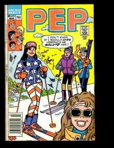 9 Archie Comics Pep # 269 287 375 389 411 Little # 596 607 619 Joke # 285 EK11