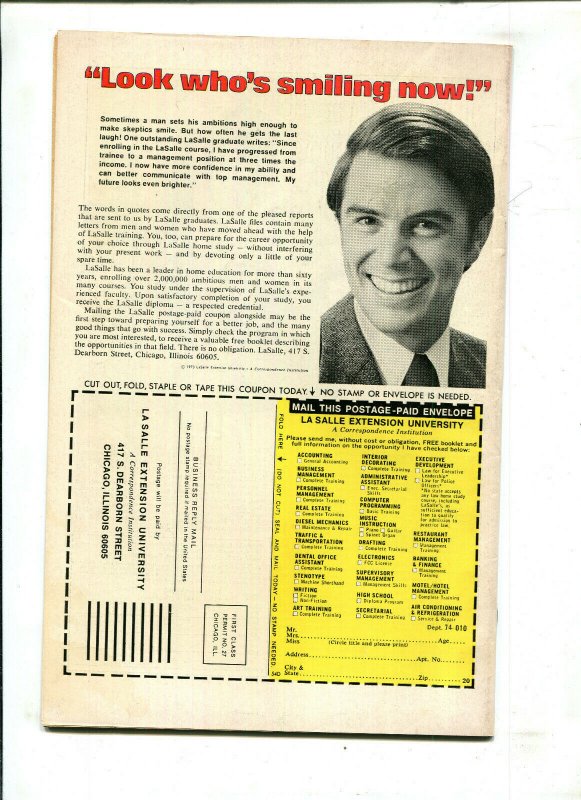 AMAZING SPIDER-MAN #154 (7.0) SANDMAN ALWAYS STRIKES TWICE! 1976!