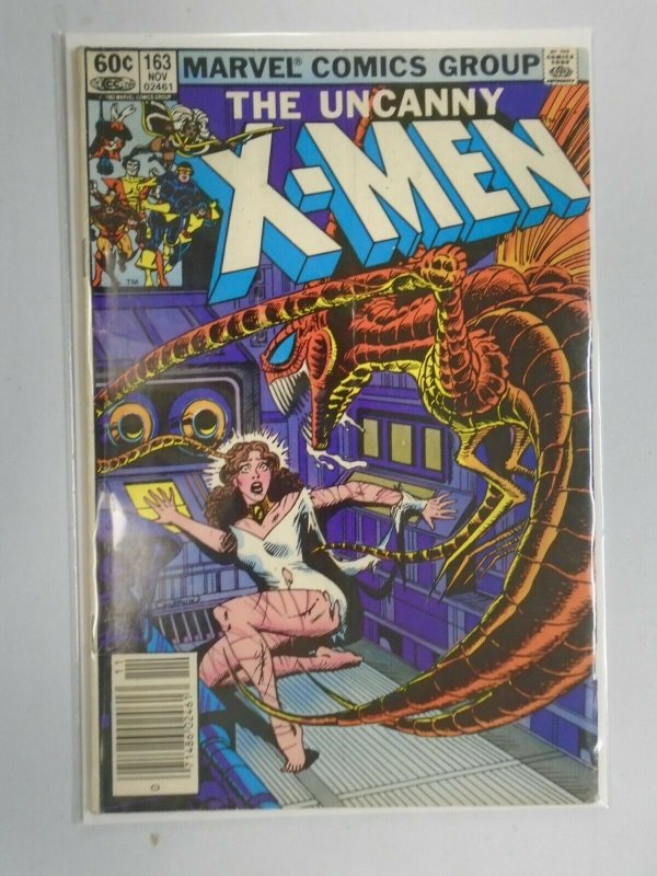 Uncanny X-Men #163 Newsstand edition 4.0 VG (1982 1st Series)