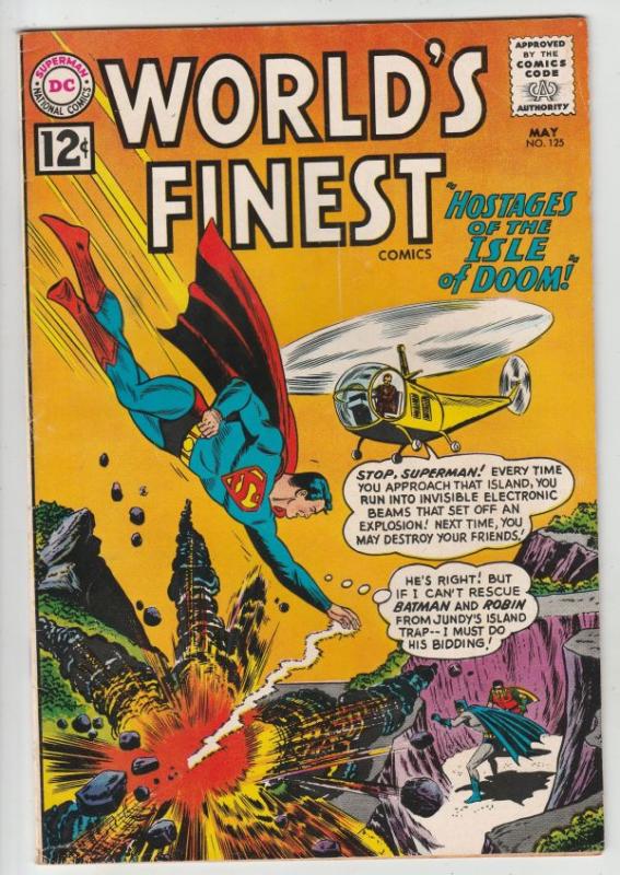 World's Finest #125 (May-62) VF+ High-Grade Superman, Batman and Robin The Bo...