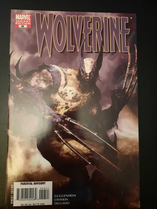 Wolverine #58 Zombie Variant Cover (2007) NM