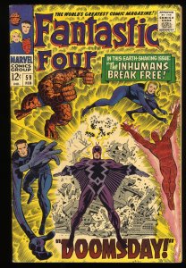 Fantastic Four #59 Dr. Doom Inhumans Silver Surfer Appearance!