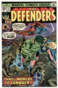 THE DEFENDERS #27-HULK-DR. Strange-1st appearance of Starhawk VF-