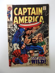 Captain America #106 (1968) FN/VF condition