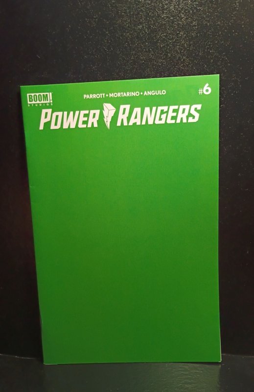 Power Rangers #6 (2021) Green Blank Power Rangers Cover