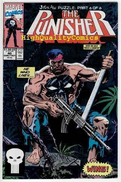 PUNISHER #40, NM+, Jigsaw, Mike Baron, Lord Lucifer ,1987, more in store