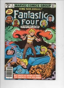 FANTASTIC FOUR #14 Annual, VF, Human Torch, Thing,1961 1979, Marvel, UPC