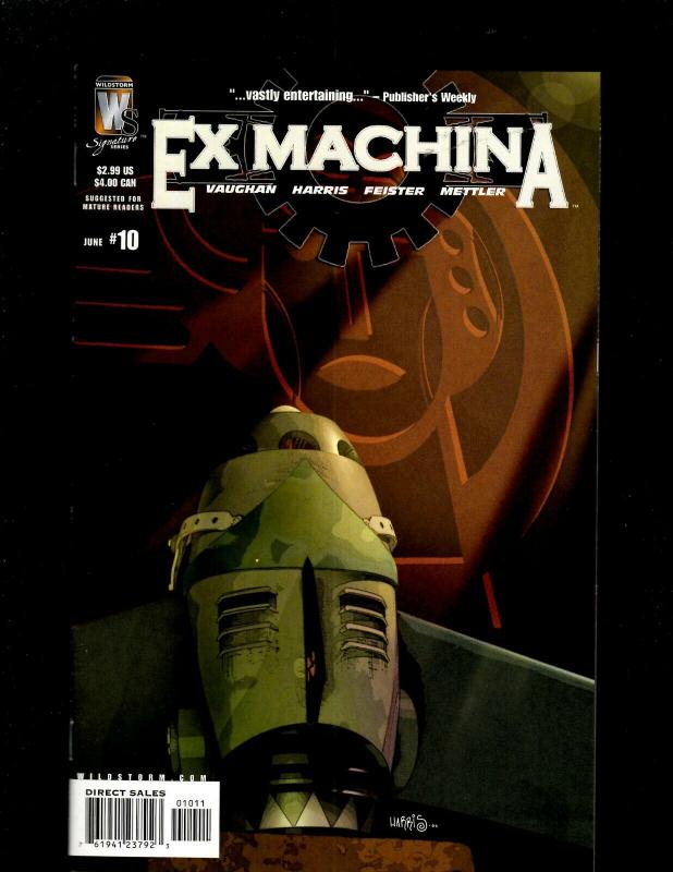 Lot of 12 Ex Machina Wildstorm Comic Books #1 2 3 4 5 6 7 8 9 10 11 12 CE3