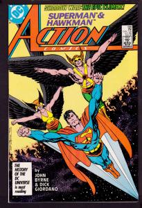 Action Comics #588  John Byrne cover.  8.5 VF+ 